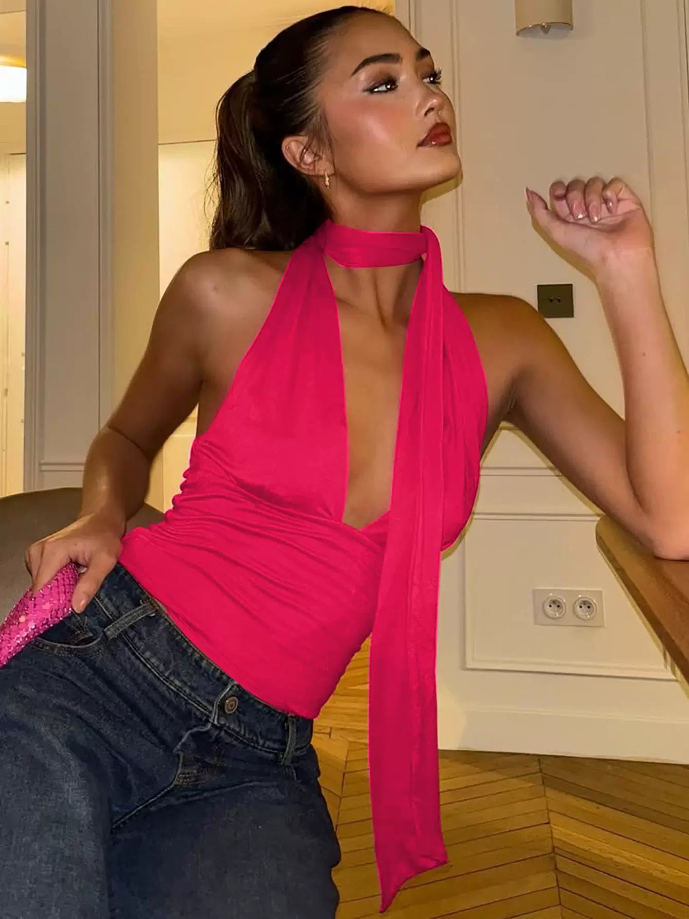 Scarlet - Halter Crop