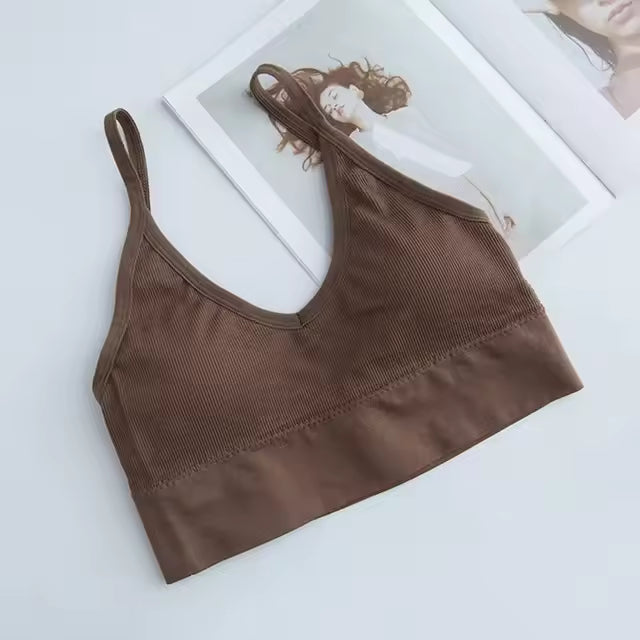 Mirelssa - Sade Dekolteli Crop