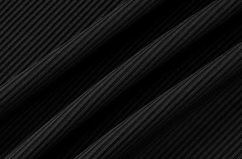 Ribbed -Mini Elbise