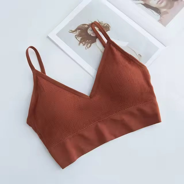 Mirelssa - Sade Dekolteli Crop