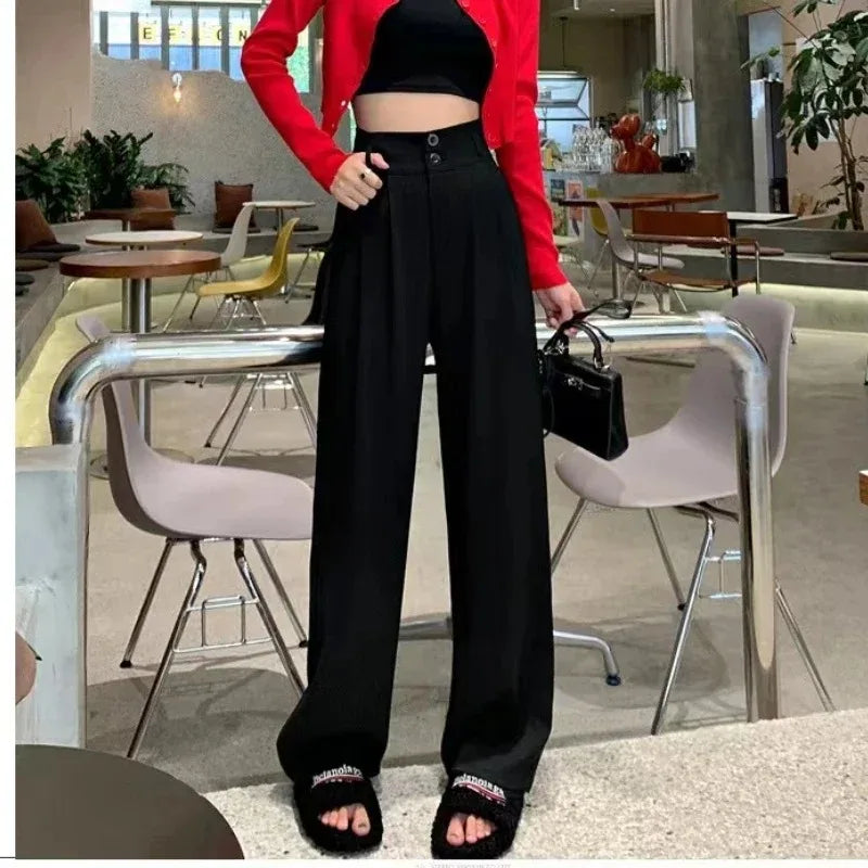Greseya - Yüksek Bel Bol Pantolon - Ofis ve Günlük Şıklık